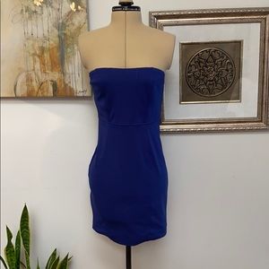 NWOT Fitted strapless dress for jean jacket friend